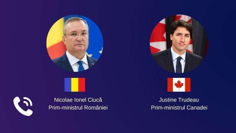 PM Ciuca highlights special bilateral relations, in telephone conversation with his Canadian counterpart