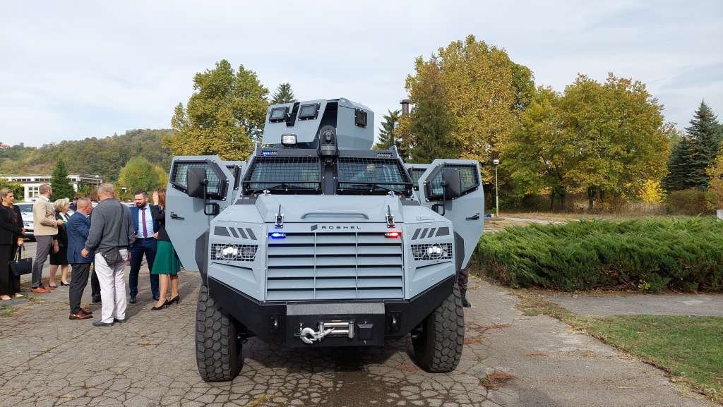 Tuzla Canton MoI presents specialized police armored vehicles