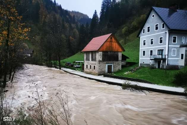 Storms cause flooding, landslides in Gorenjska, some problems in Primorska