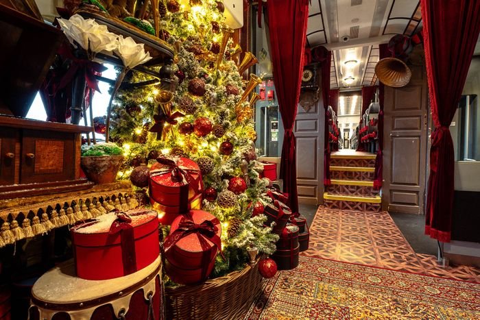 All on board the Christmas express! Festive train connection between Poland and Lithuania delights travellers