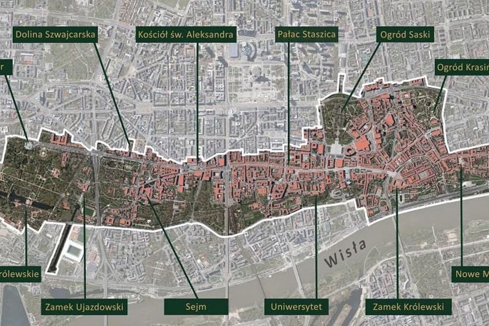 Warsaw city centre to transform into a sprawling six-km-long 'cultural park'