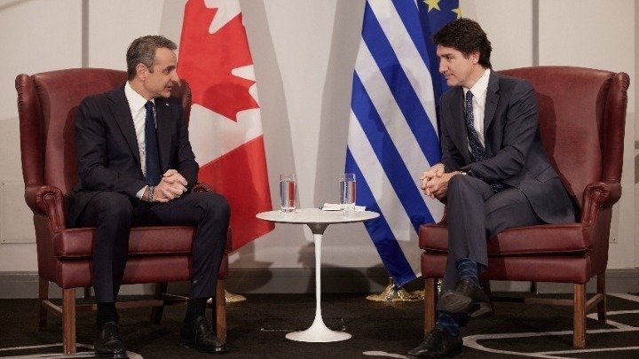 Mitsotakis meets with Trudeau in Montreal; agreement signed for 7 firefighting aircraft
