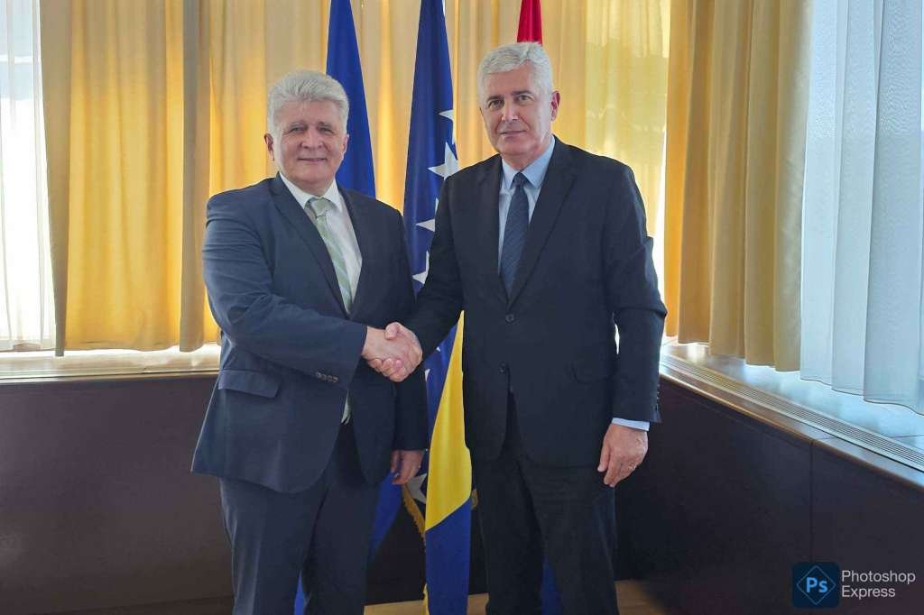 Čović speaks about BiH's progress towards EU with UN Assistant Secretary-General Jenča