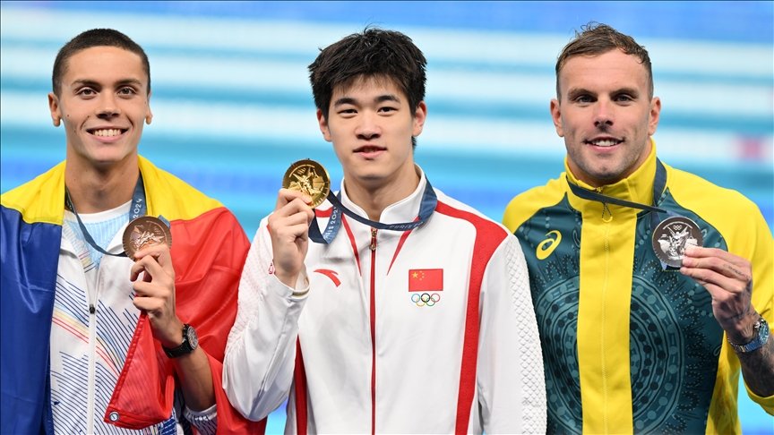 Chinese swimmer Pan Zhanle sets 100-meter freestyle world record at Paris 2024