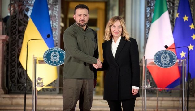 Zelensky presents Victory Plan to Italian PM Meloni