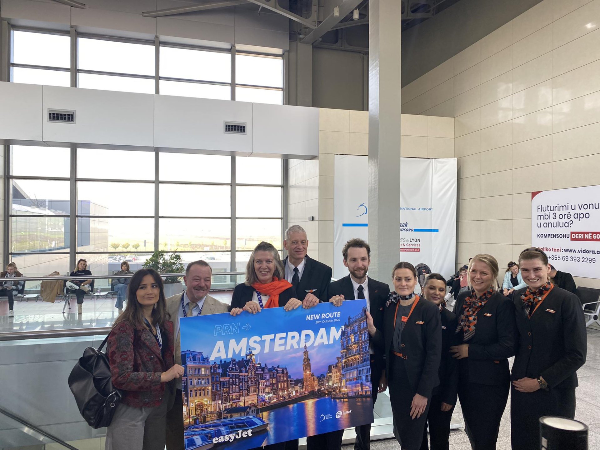 Pristina-Amsterdam, a new flight connection for Kosovo citizens