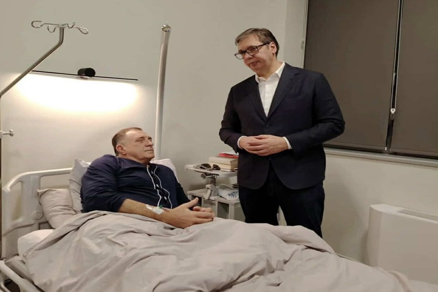 Serbian President visits Milorad Dodik in hospital