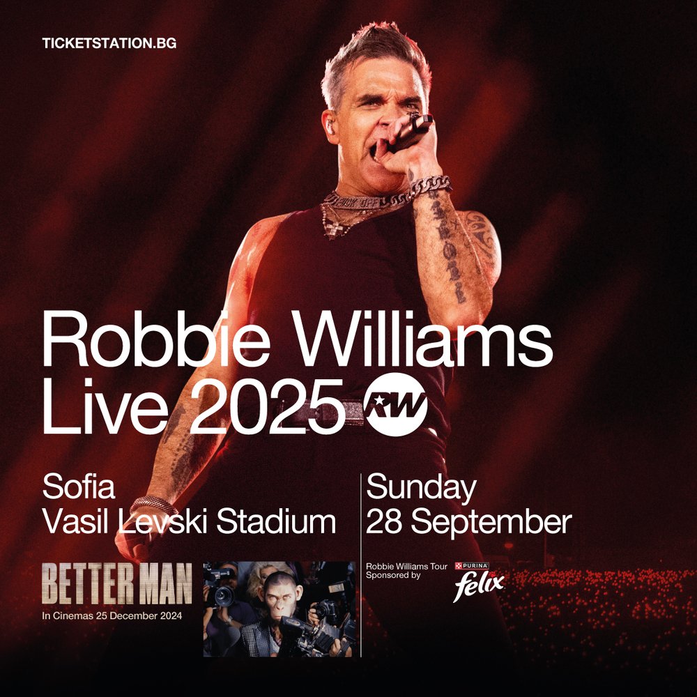 Robbie Williams to Perform in Sofia in 2025