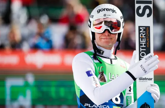 Slovenian ski jumpers grab silver in Poland