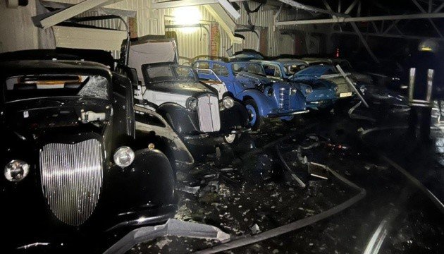 Retro car museum mauled in Russian drone attack