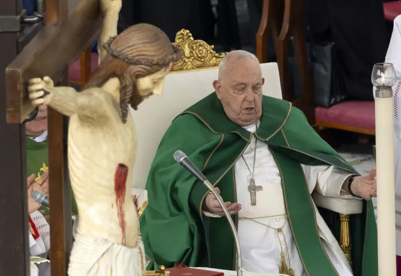 Pope passes Homily amid health struggles