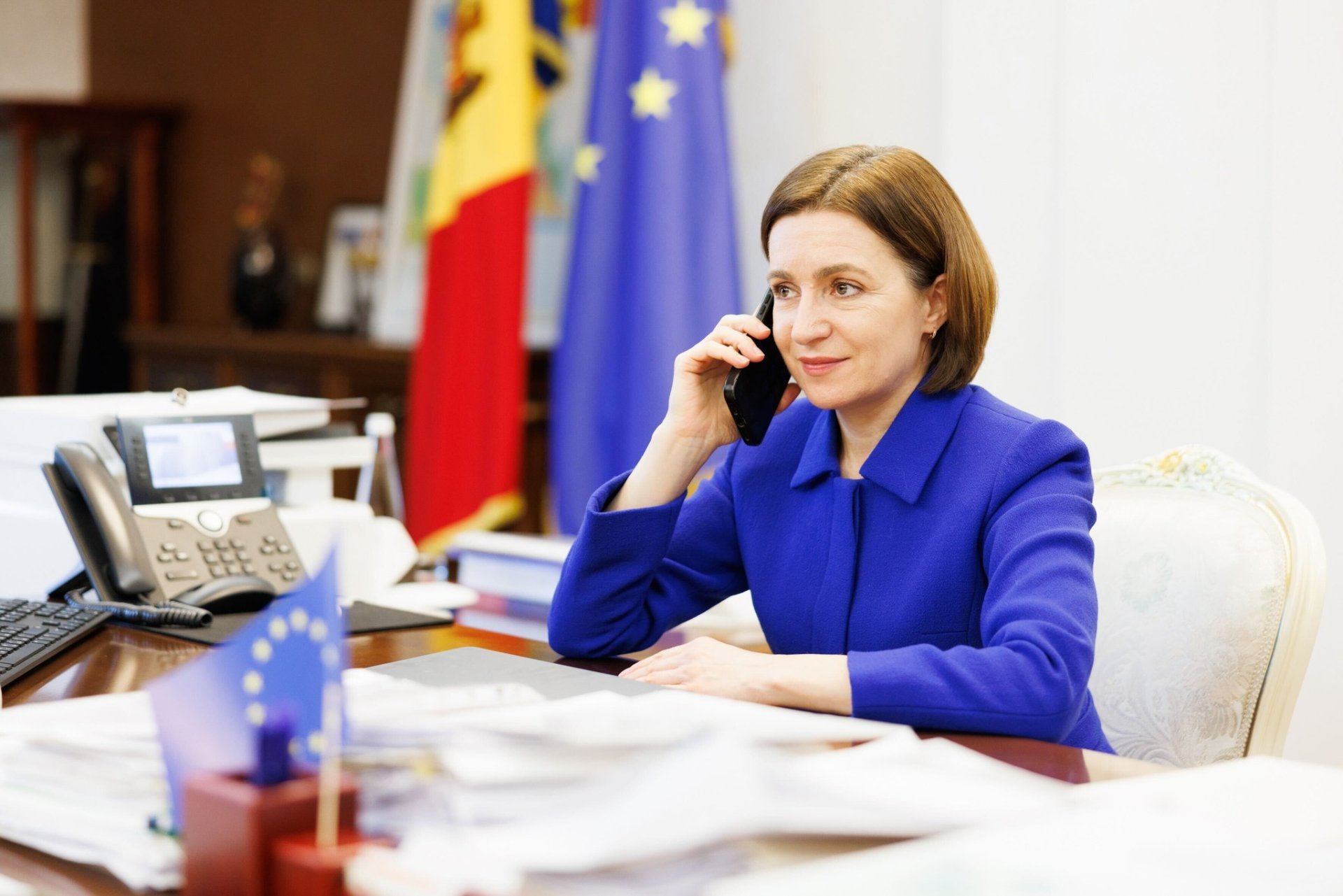 Maia Sandu and Ilie Bolojan Discuss Continued Cooperation Between Moldova and Romania