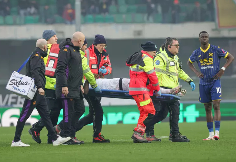 Fiorentina’s Moise Kean cleared after head knock