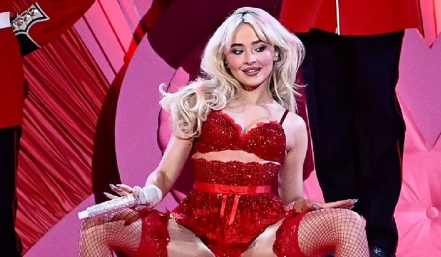 Sabrina Carpenter stuns with raucous performance at BRIT Awards